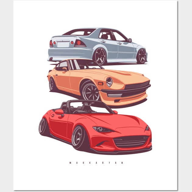 JDM crew - Altezza, 280z, mx5 Wall Art by Markaryan